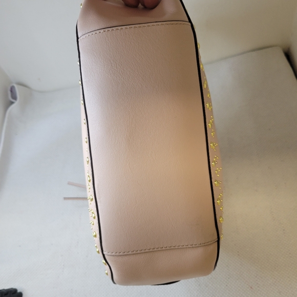 Cole Haan Marli Studded Bucket Hobo Bag Blush - Picture 7 of 9